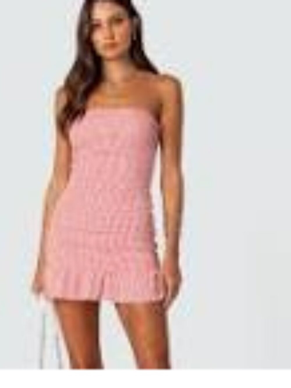 Edikted Gaia Gathered mini dress
